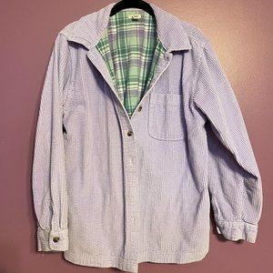 L.L Bean Lavender Corduroy Shirt Jacket Shacket